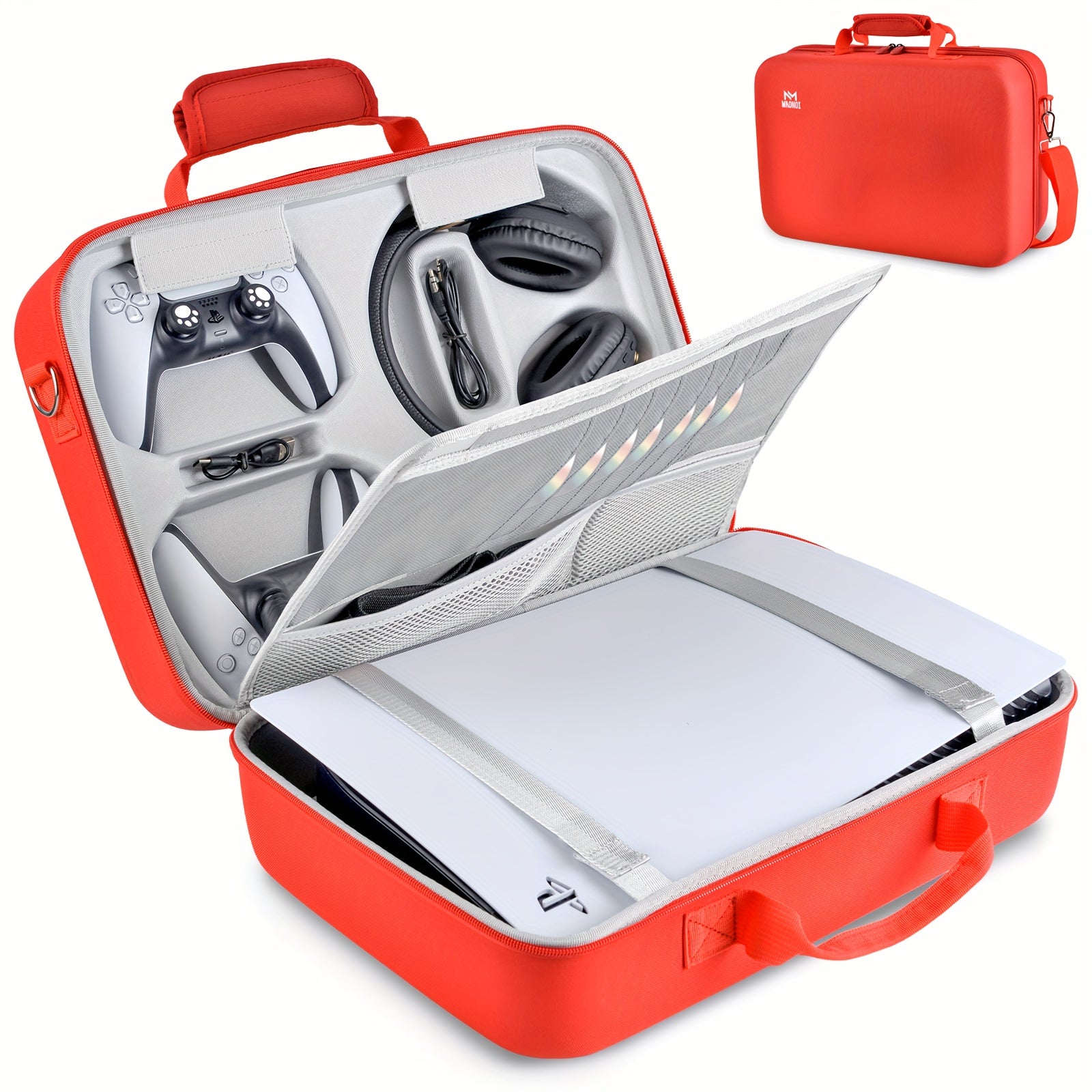 2025 New PS5 Portable Storage Bag, Dirt-resistant, Scratch-resistant, Large Capacity, PS5 Travel Bag, Set Storage, Compatible With PS5 Disc/digital Version Console, Controller, Headset, Game Disc And Accessories, Suitable For