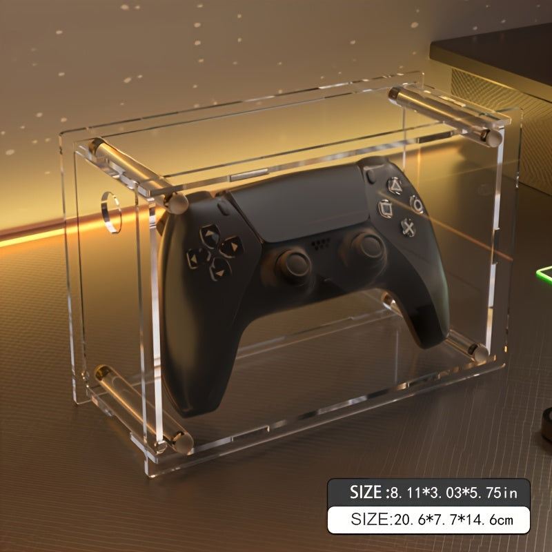 Acrylic Game Controller Stand & Display - Transparent Organizer for Desktop and Bedroom Storage, Compatible with Switch, Switch OLED, and More, Game Storage Organizer