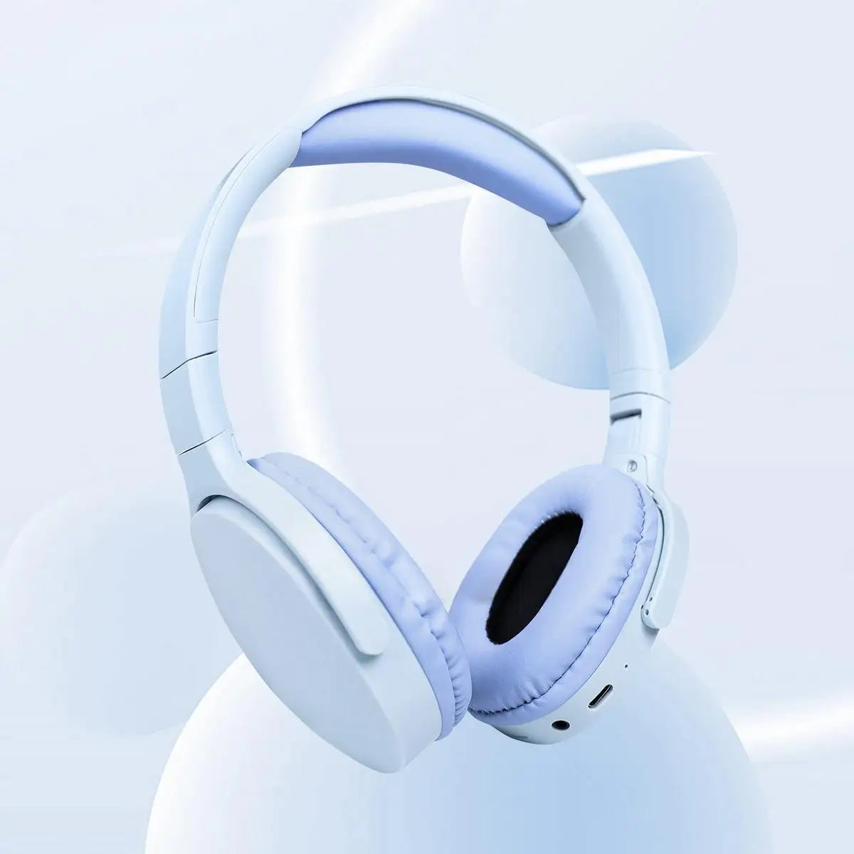 Fashionable Bluetooth wireless headphones, over-ear, deep bass, sports stereo, high fidelity, long battery life, universal