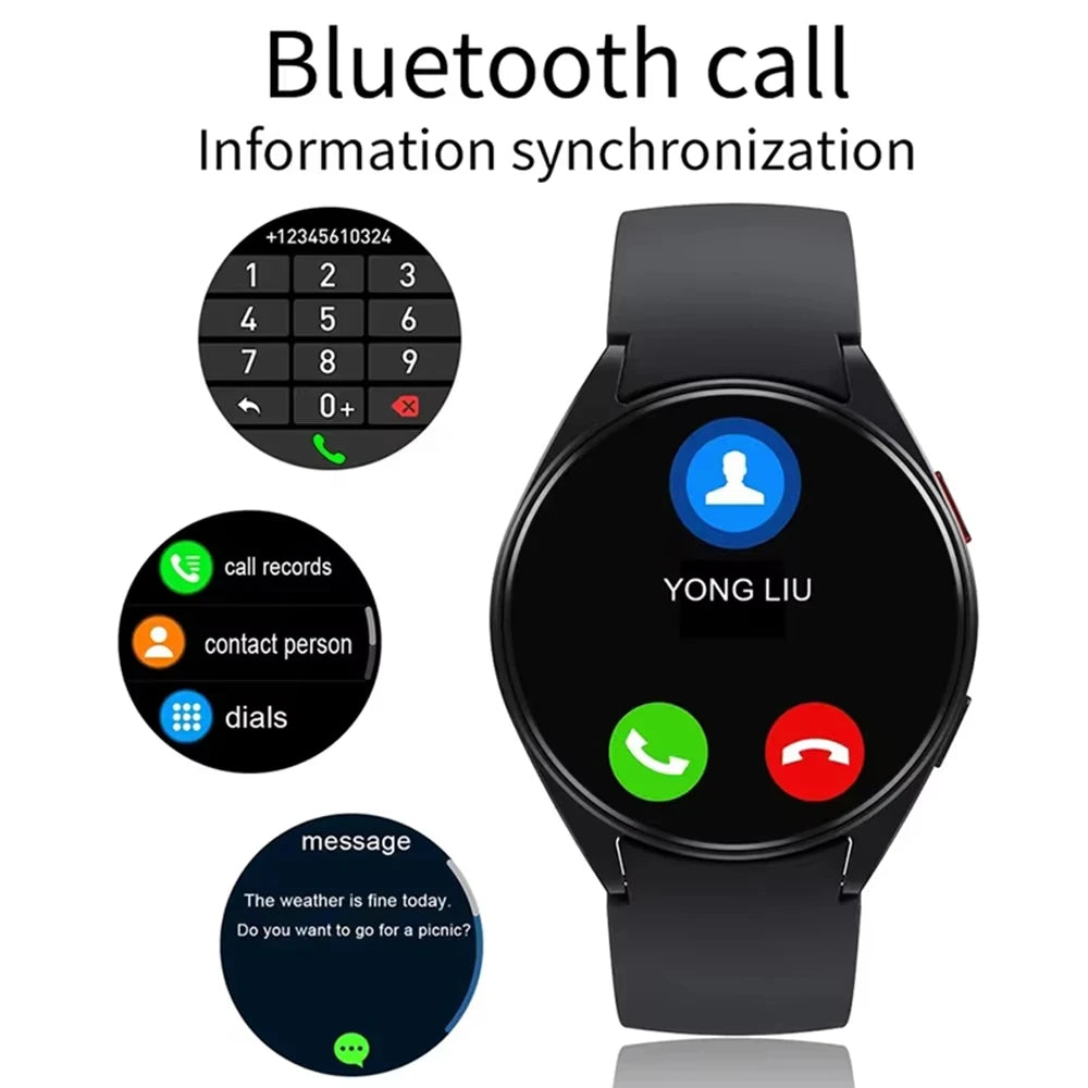 KESHUYOU New Smart Watch 6 Bluetooth Call Sports Health Monitoring Men Women Smart Watch Gift For Android IOS