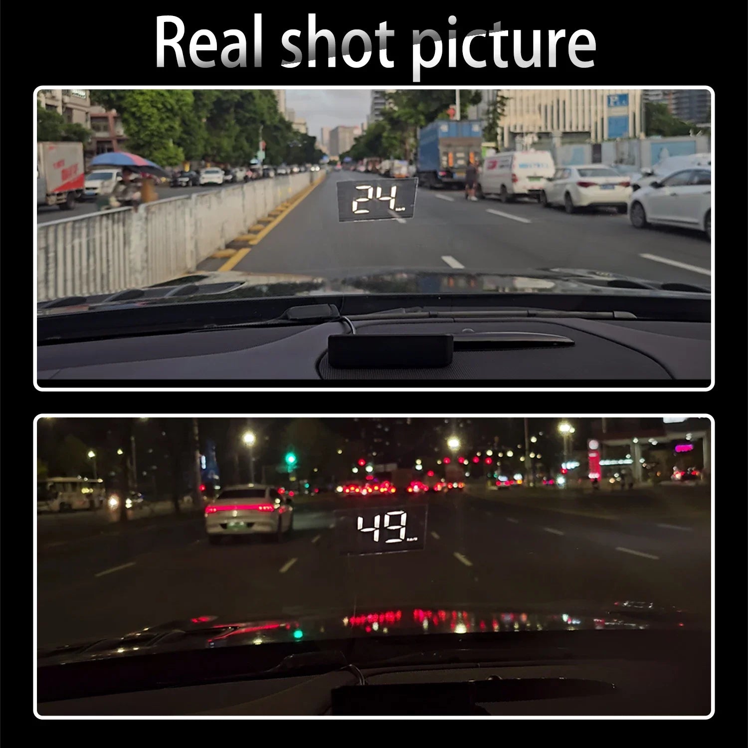 M2 GPS HUD Head Up Display Car Universal Speedometer KMH USB Cable Plug & Play GPS & Beidou Dual Satellite System