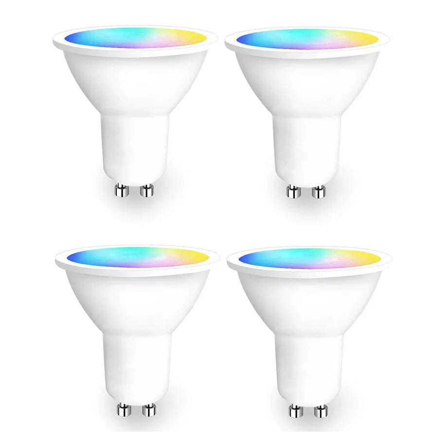 RGB LED Light Bulb 9W GU10 Graffiti Smart Bluetooth or WIFI Bedroom Lamp Bulbs Adjustable Light