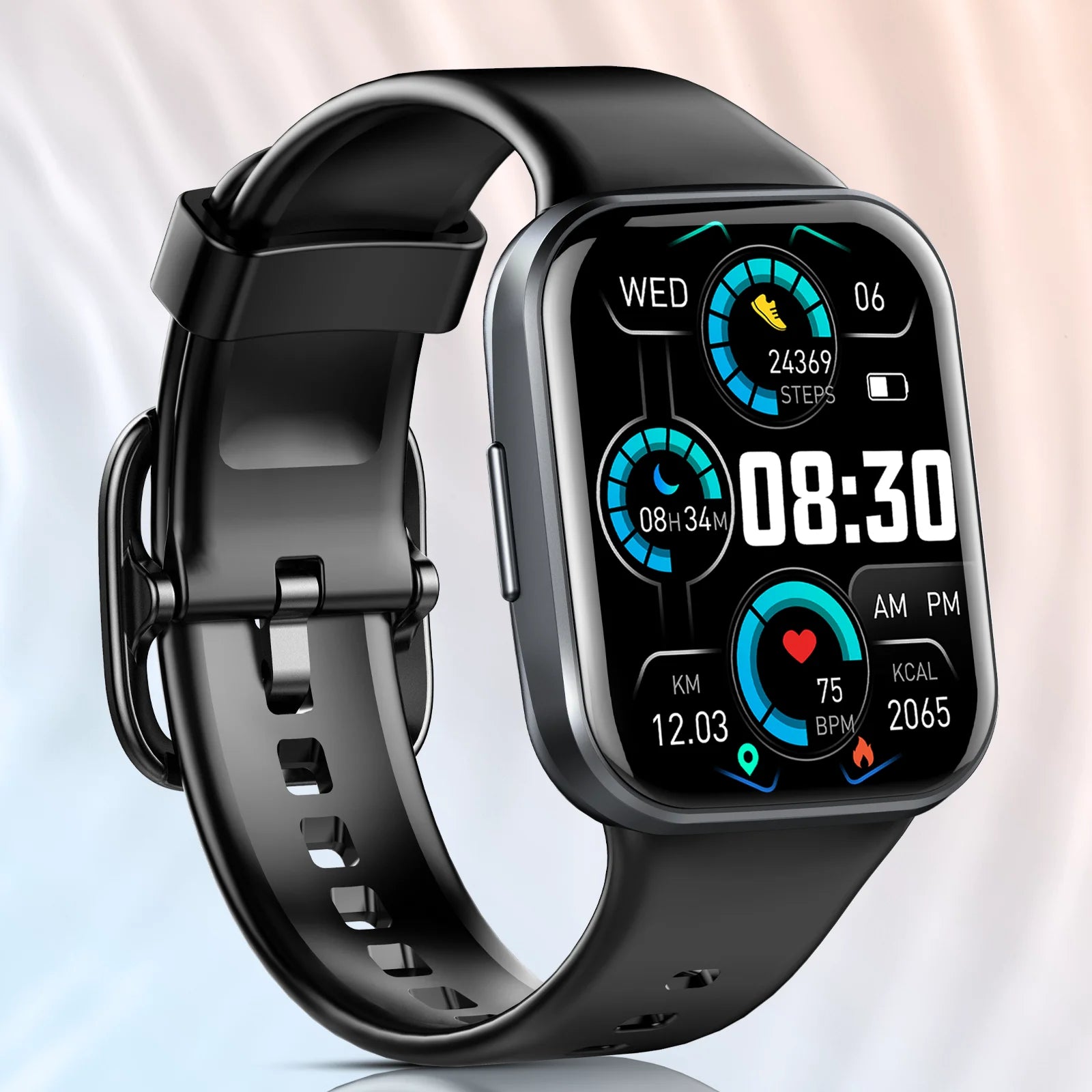 Nerunsa Fitness Smart Watch – 1.69" HD Display, 25 Sports Modes, IP68 Waterproof