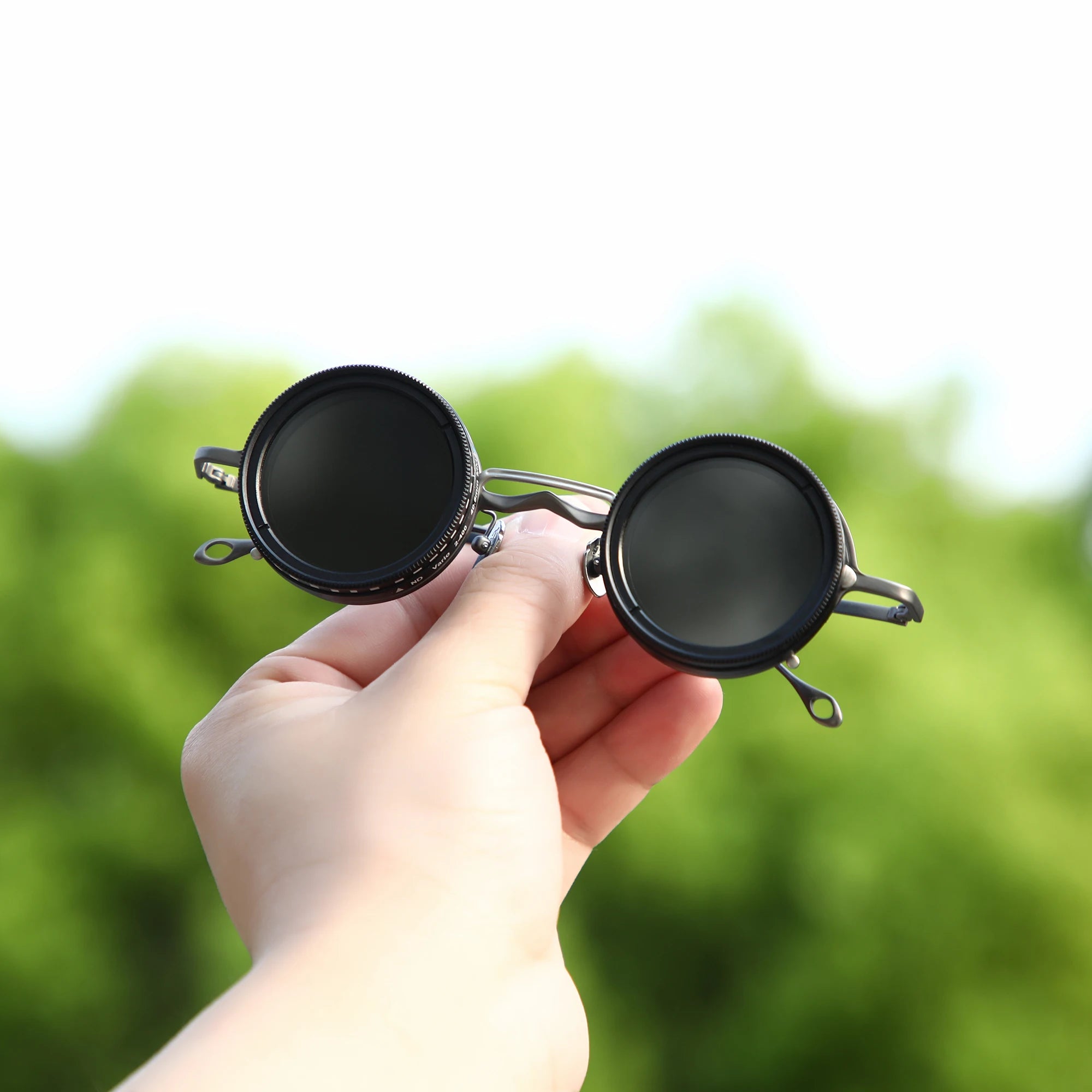 Customized Magnetic Myopia Clip on ND9 adjustable dimming sunglasses