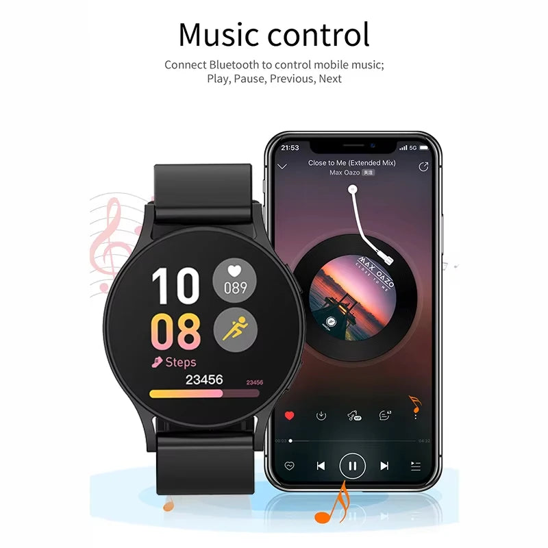 KESHUYOU New Smart Watch 6 Bluetooth Call Sports Health Monitoring Men Women Smart Watch Gift For Android IOS