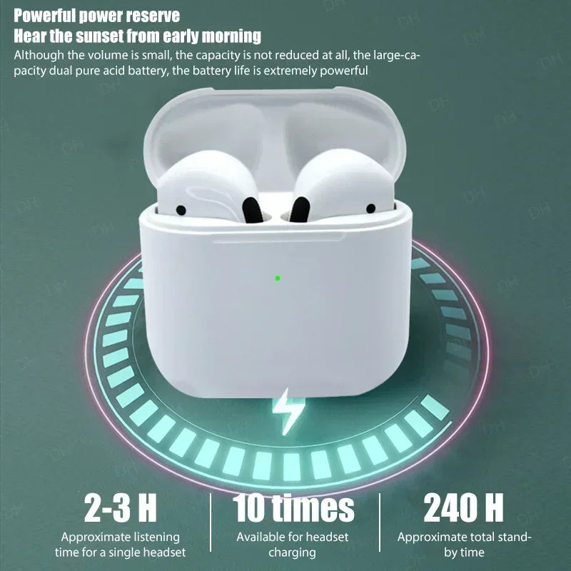 TWS Pro4 Bluetooth Earphones Wireless Headphones Mini Sports Headset Earbuds Music Earpieces For iPhone Xiaomi Huawei Redmi