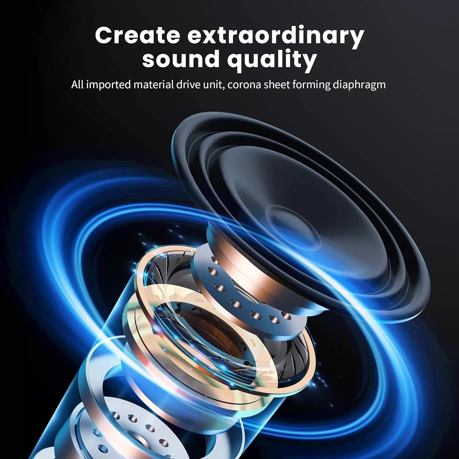 NEWMSNR 9D Surround Sound Wireless Bluetooth Headphones Over Ear Headsets True Sports Earphones TF/AUX Music Player with HD Mic