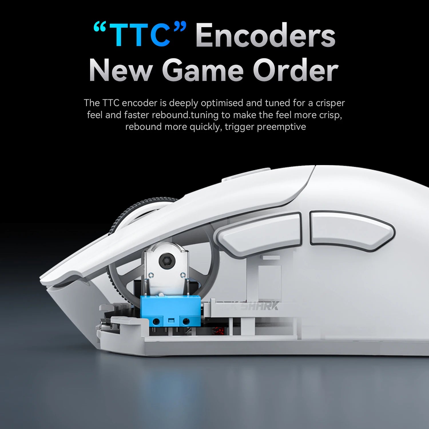 R1 Attack Shark Wireless Mouse Bluetooth Gaming Mouse PAW3311 Sensor,1000Hz Return-rate,Tri-mode,Ergonomic,Rechargeable