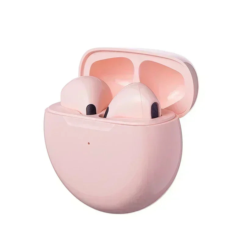 Pro 6 TWS Bluetooth Earphones Wireless Bluetooth Headset Noise Canceling Earbuds with Mic Pro6 Wireless Headphones for IPhone