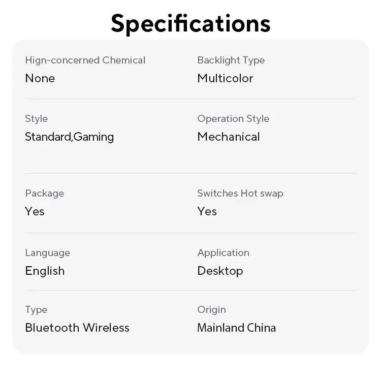 AULA F75 2.4G Wireless/Bluetooth/Wired Gaming Mechanical Keyboard RGB Customized 75% Layout OEM Profile Gasket Structure