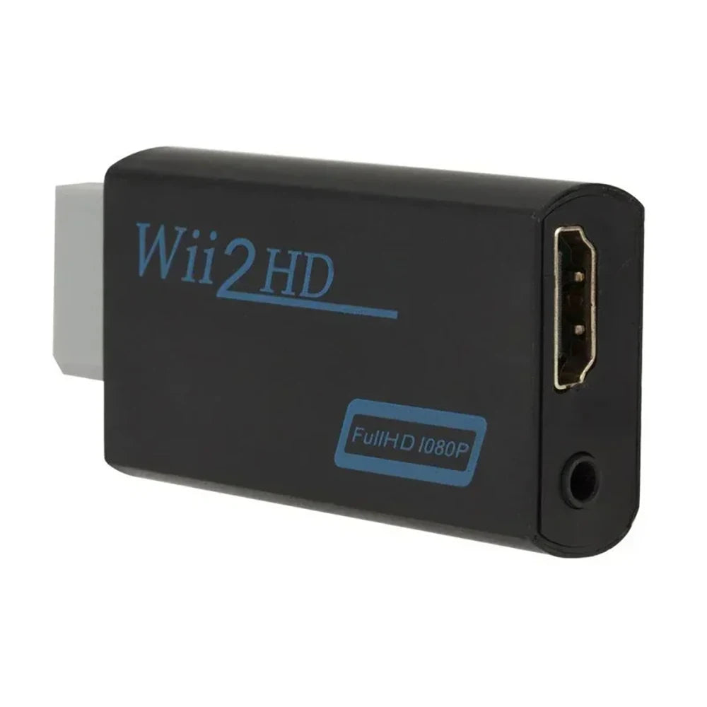 1080P Full HD Wii To HDMI-Compatible Converter Adapter 3.5mm Jack Audio Video Cable Adapter 720P For Laptop HDTV Monitor Display