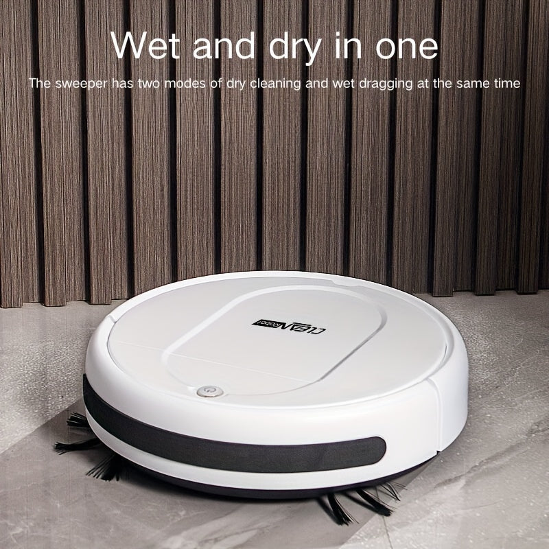 Robot Vacuum Cleaner, 3-in-1, Sweeping, Mopping, And Vacuuming All In One, 4, 000 Pa Powerful Suction, Up to 90mins Runtime, Low Noisesuitable for Hard Floors, Flatmarble Tiles And Wood Floor, Dorm Room Essential, House Cleani
