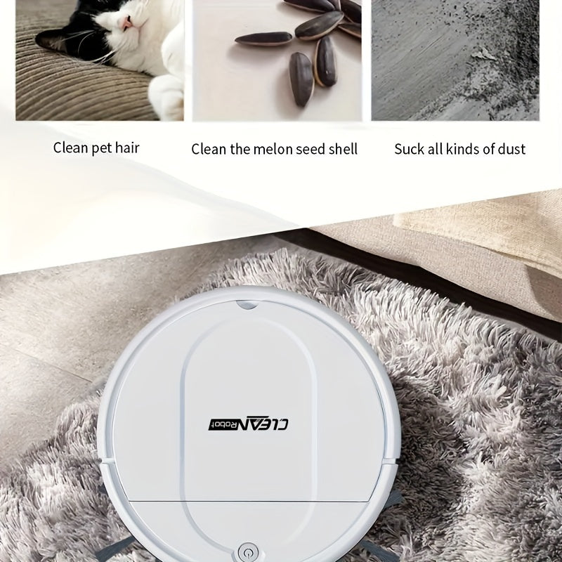Robot Vacuum Cleaner, 3-in-1, Sweeping, Mopping, And Vacuuming All In One, 4, 000 Pa Powerful Suction, Up to 90mins Runtime, Low Noisesuitable for Hard Floors, Flatmarble Tiles And Wood Floor, Dorm Room Essential, House Cleani