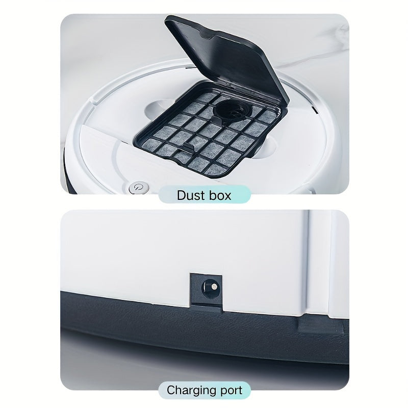 Robot Vacuum Cleaner, 3-in-1, Sweeping, Mopping, And Vacuuming All In One, 4, 000 Pa Powerful Suction, Up to 90mins Runtime, Low Noisesuitable for Hard Floors, Flatmarble Tiles And Wood Floor, Dorm Room Essential, House Cleani