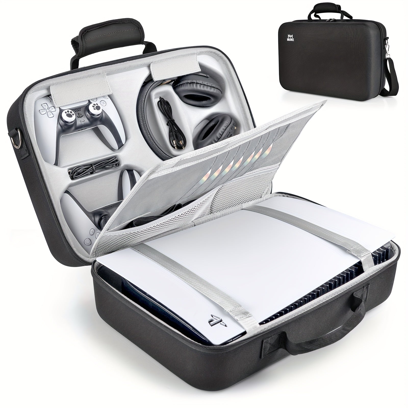 2025 New PS5 Portable Storage Bag, Dirt-resistant, Scratch-resistant, Large Capacity, PS5 Travel Bag, Set Storage, Compatible With PS5 Disc/digital Version Console, Controller, Headset, Game Disc And Accessories, Suitable For