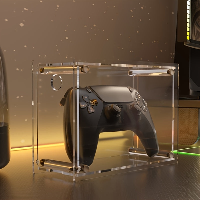 Acrylic Game Controller Stand & Display - Transparent Organizer for Desktop and Bedroom Storage, Compatible with Switch, Switch OLED, and More, Game Storage Organizer