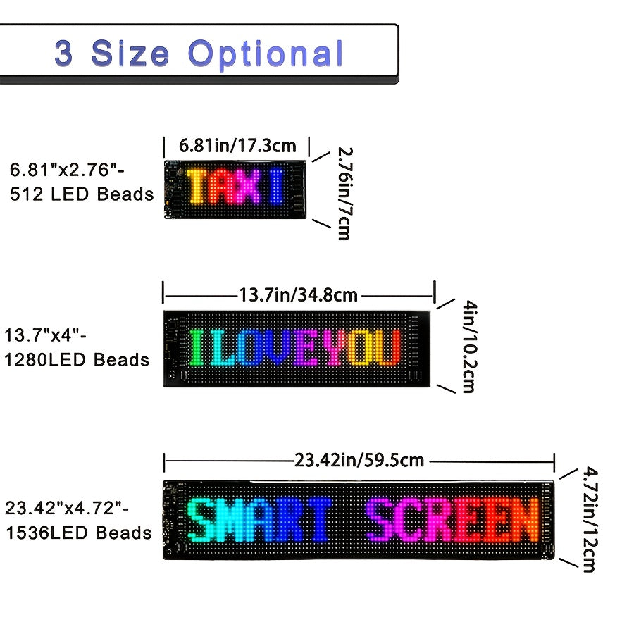 [Flexible LED Matrix Panel] LED Matrix Panel Sign with USB Power, App Control &amp; Remote | Flexible, DIY Programmable Lighting for Stores, Hotels, Holidays | Easy Installation, Durable Design, Dimmable Graphite RGB Display, Hol