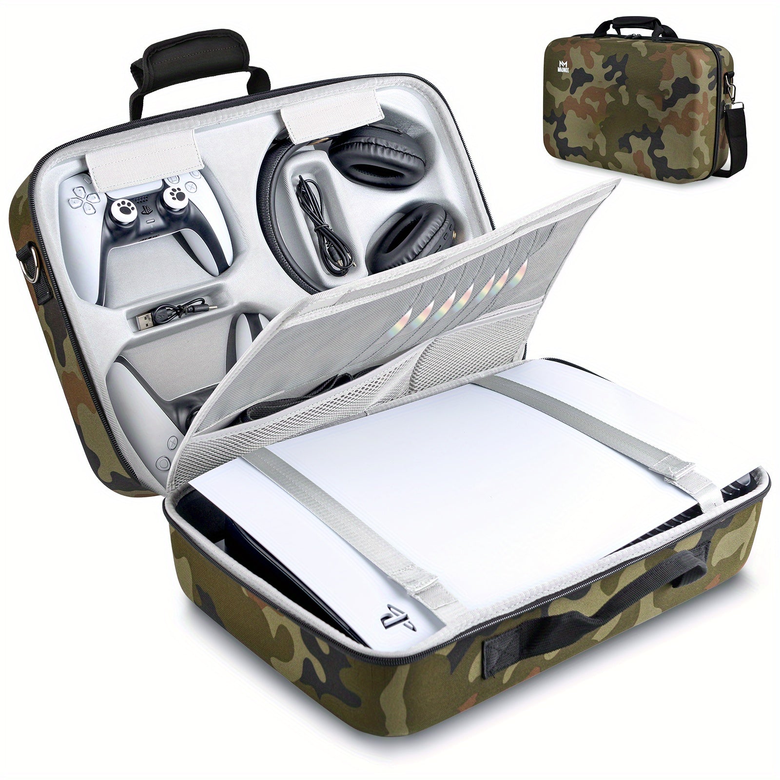 2025 New PS5 Portable Storage Bag, Dirt-resistant, Scratch-resistant, Large Capacity, PS5 Travel Bag, Set Storage, Compatible With PS5 Disc/digital Version Console, Controller, Headset, Game Disc And Accessories, Suitable For