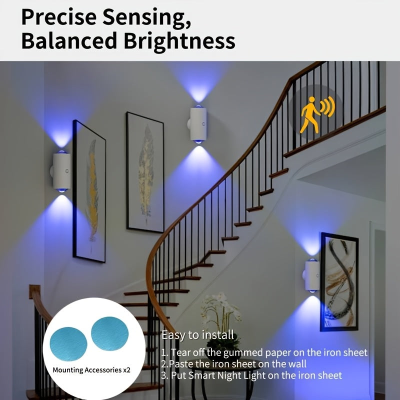 Intelligent Induction Dual Head Multi-color LED Sunset Light, Warm Light Night Light, Multiple Colors to Create Atmosphere, Rechargeable Battery, USB Interface, Suitable for Bedrooms, Corridors, Offices, Parties, Live Streami