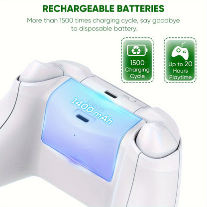 Upgrade RGB Cooling Fan Stand for Xbox Series S Console - 15 Colorful Lights, Dual Controller Charging Station &amp; Cooler Base System - For Xbox Series S - With 2 * 1400mAh Rechargeable Battery - Perfect Gift for Gamers