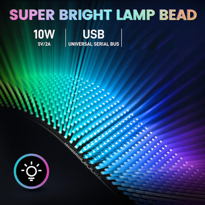 [Flexible LED Matrix Panel] LED Matrix Panel Sign with USB Power, App Control &amp; Remote | Flexible, DIY Programmable Lighting for Stores, Hotels, Holidays | Easy Installation, Durable Design, Dimmable Graphite RGB Display, Hol