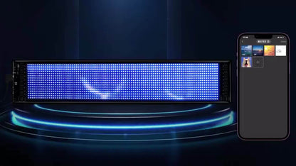 [Flexible LED Matrix Panel] LED Matrix Panel Sign with USB Power, App Control &amp; Remote | Flexible, DIY Programmable Lighting for Stores, Hotels, Holidays | Easy Installation, Durable Design, Dimmable Graphite RGB Display, Hol