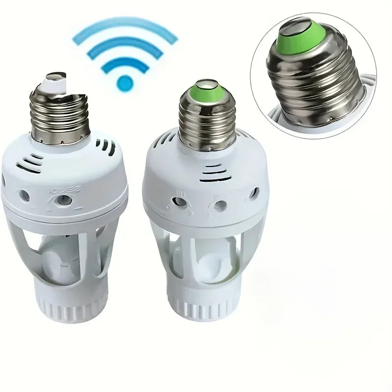 E27 Motion Sensor Light Socket PIR Induction Adjust Delay Time 85V-265V E27 Converter LED Lamp Base Smart Light Bulb Switch