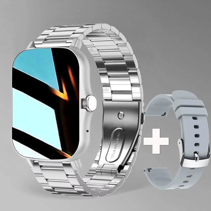 LAXASFIT 2025 New Smart Watch Bluetooth Talk Full Touch Screen Heart Rate Monitor Sports Fitness Smart Watch Men Women Gift