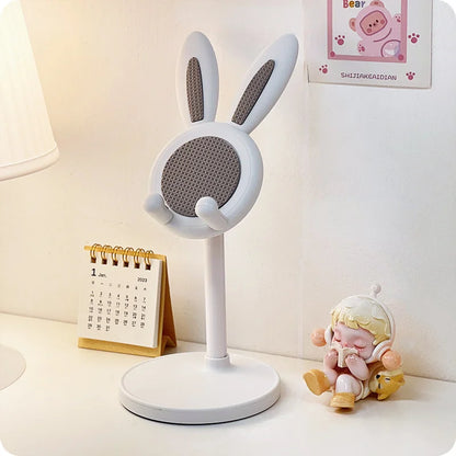 Cute Cartoon Bunny Phone Stand - Adjustable &amp; Compatible With IPhone, Kindle, IPad, Switch, Tablet &amp; More!