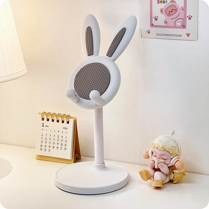 Cute Cartoon Bunny Phone Stand - Adjustable &amp; Compatible With IPhone, Kindle, IPad, Switch, Tablet &amp; More!