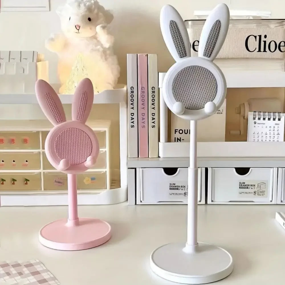 Cute Cartoon Bunny Phone Stand - Adjustable &amp; Compatible With IPhone, Kindle, IPad, Switch, Tablet &amp; More!