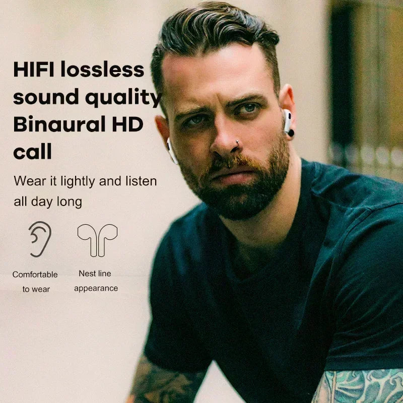Pro 6 TWS Bluetooth Earphones Wireless Bluetooth Headset Noise Canceling Earbuds with Mic Pro6 Wireless Headphones for IPhone