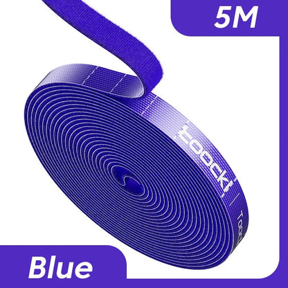 Toocki 5m Organizer Cable Management Tearable Cable Organizer 10mm Width Winder Ties Phone Accessories Wire Cord Organizer
