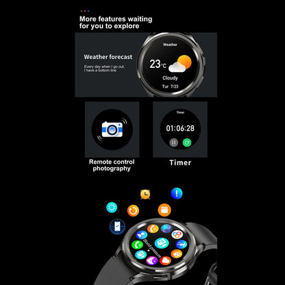 For Samsung Galaxy Watch 6 Smart Watch Men 100+ Sports Mode GPS NFC Waterproof Watch with AMOELD HD Screen Smartwatch 2025 New