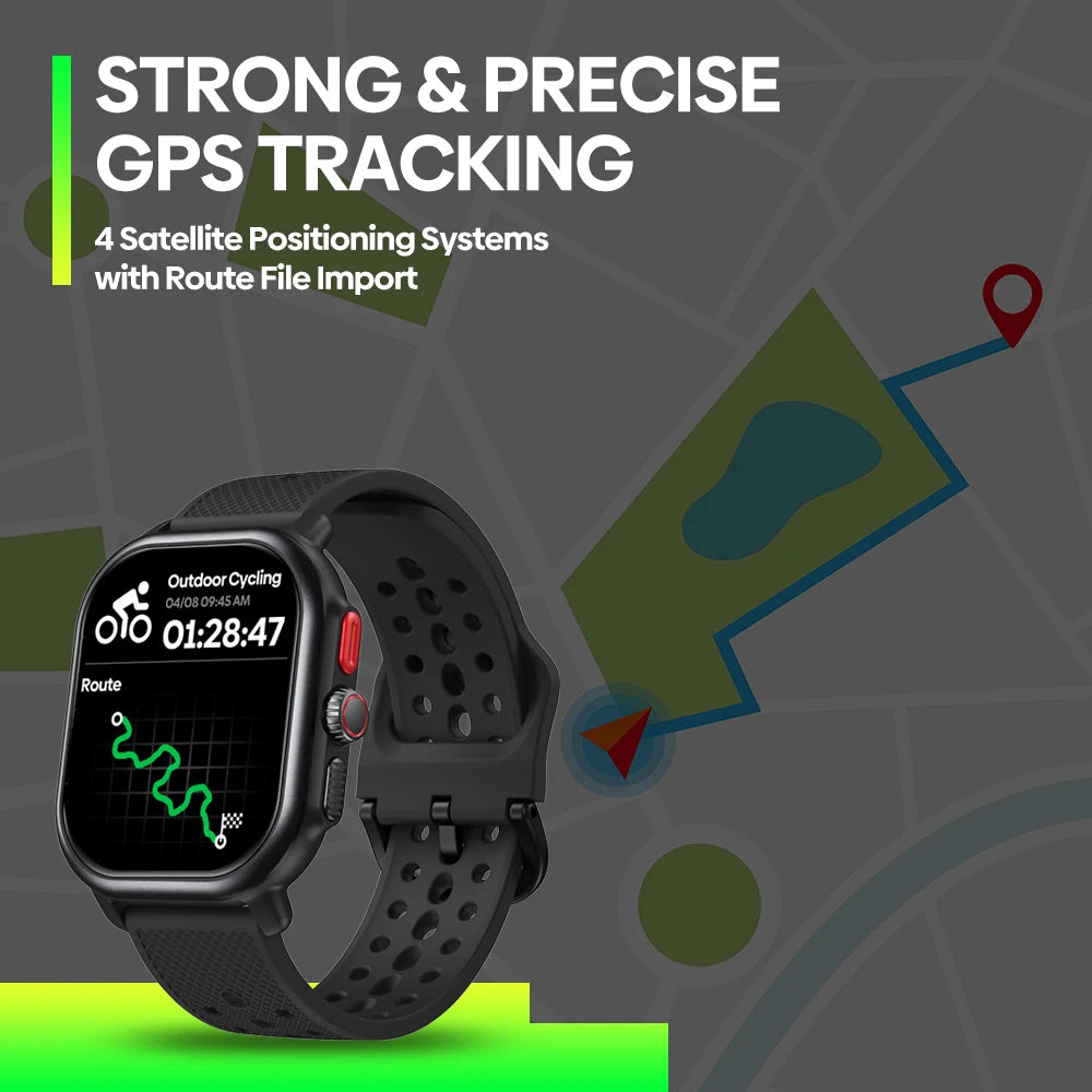 New Zeblaze Beyond 3 Pro GPS Smart Watch Built-in GPS &amp; Route Import 2.15" AMOLED Display Make/Receive Phone Calls Smartwatch