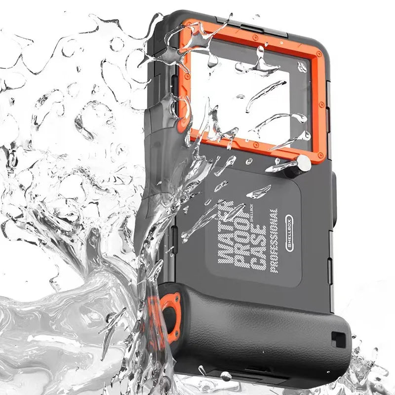 Waterproof Phone Case Holsters &amp; 15m Diving 50ft Swimming Premium Protective Housing &amp; Lanyard For iPhone Samsung 6.8" Phone