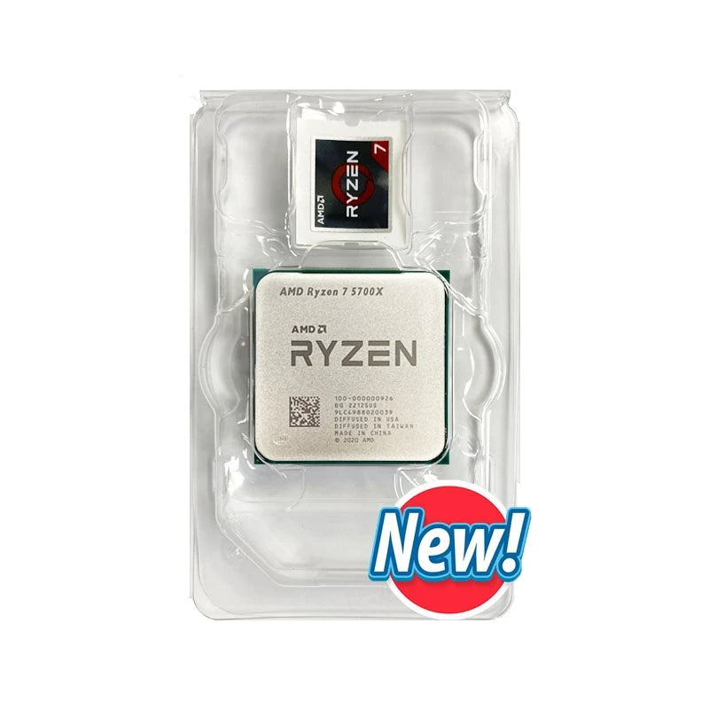 AMD New Ryzen 7 5700X R7 5700X 3.4GHz 8 Core 16 Thread CPU Processor 7NM L3=32M Socket AMD AM4 Gaming processor processor