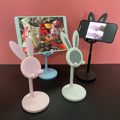 Cute Cartoon Bunny Phone Stand - Adjustable &amp; Compatible With IPhone, Kindle, IPad, Switch, Tablet &amp; More!