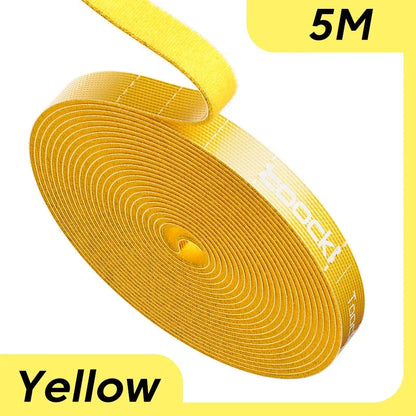 Toocki 5m Organizer Cable Management Tearable Cable Organizer 10mm Width Winder Ties Phone Accessories Wire Cord Organizer