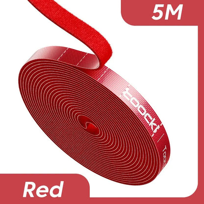 Toocki 5m Organizer Cable Management Tearable Cable Organizer 10mm Width Winder Ties Phone Accessories Wire Cord Organizer