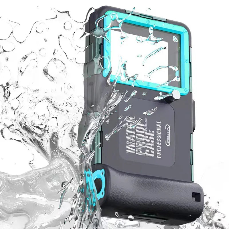 Waterproof Phone Case Holsters &amp; 15m Diving 50ft Swimming Premium Protective Housing &amp; Lanyard For iPhone Samsung 6.8" Phone