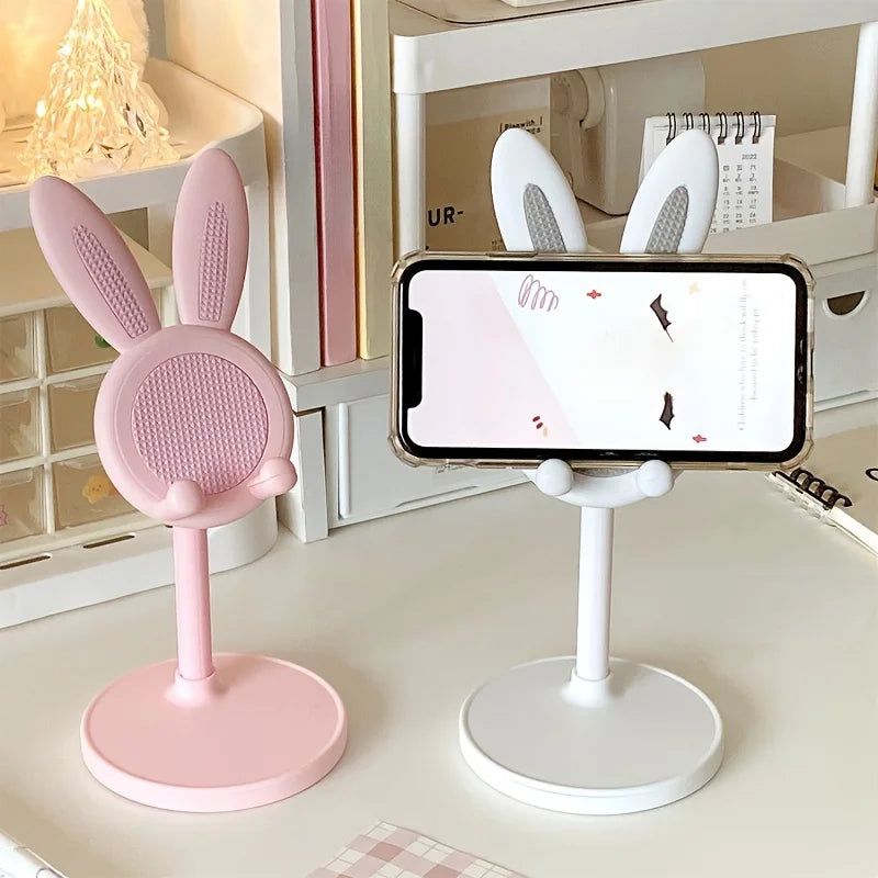 Cute Cartoon Bunny Phone Stand - Adjustable &amp; Compatible With IPhone, Kindle, IPad, Switch, Tablet &amp; More!
