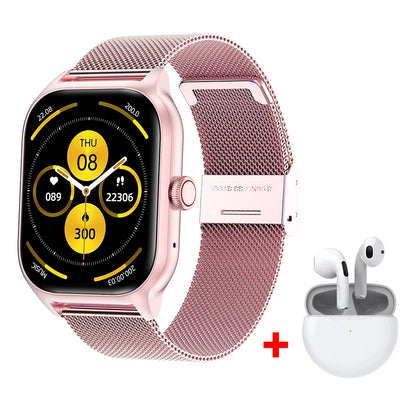 LEMFO LT10 Smart Watch 2024 Android Gift Bluetooth Call Smartwatch 2024 Touch Dial Music Fitness Tracker Sports Watches 