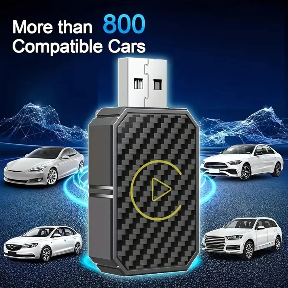 2 in 1 Car Wired to Wireless CarPlay Adapter &amp; Android Auto Adapter Type-C/USB Plug