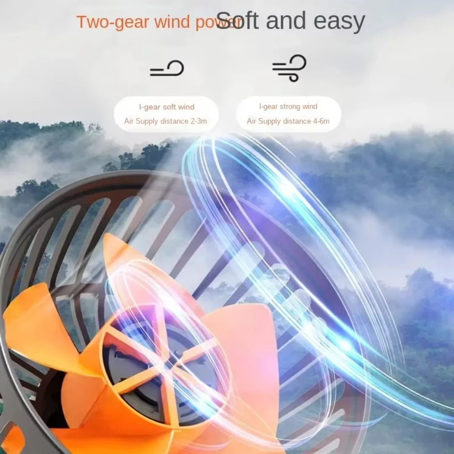 Car Fan 360° Adjustable 3 Head Air Fan Automotive Electric Fan USB/12V/24V Fan 2 Speed ​​Smart Silent Fan For Home Desk Office&amp;Car