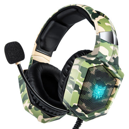 ONIKUMA K8 Wired Gaming Headphones with Flexible HD Mic RGB Lighting Effect Over-Ear Wired Headset Gamer for PC Gaming Xbox