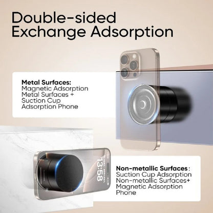 Suction Cup Magnetic Phone Holder Lazy Multi-functional Foldable Storage Holder Vacuum Suction Phone Holder