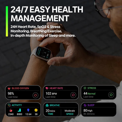 New Zeblaze Beyond 3 Pro GPS Smart Watch Built-in GPS &amp; Route Import 2.15" AMOLED Display Make/Receive Phone Calls Smartwatch