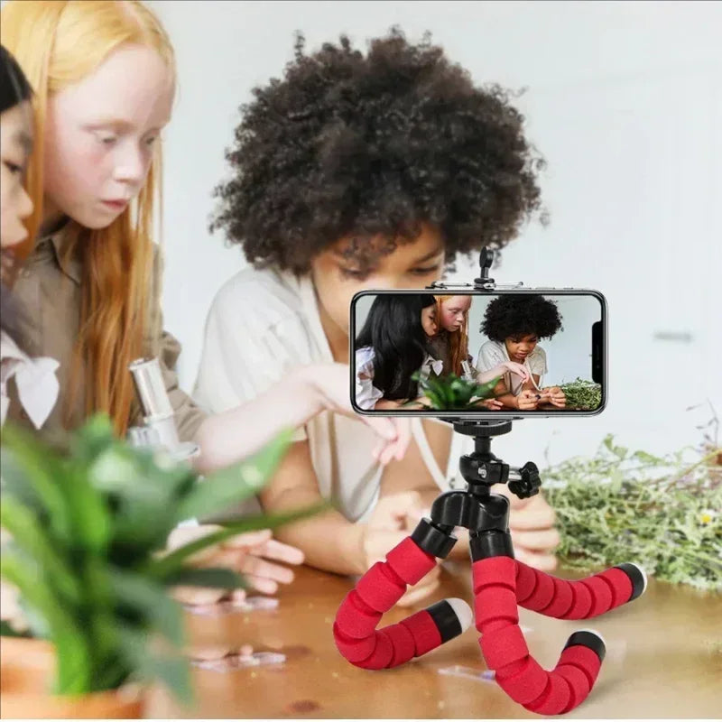 Tripods Tripod For Phone Mobile Camera Holder Clip Smartphone Monopod Tripe Stand Octopus Mini Tripod Stativ Camera Holder Stand 