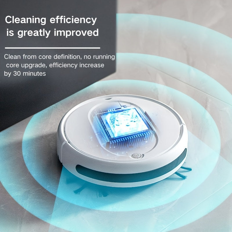 Robot Vacuum Cleaner, 3-in-1, Sweeping, Mopping, And Vacuuming All In One, 4, 000 Pa Powerful Suction, Up to 90mins Runtime, Low Noisesuitable for Hard Floors, Flatmarble Tiles And Wood Floor, Dorm Room Essential, House Cleani